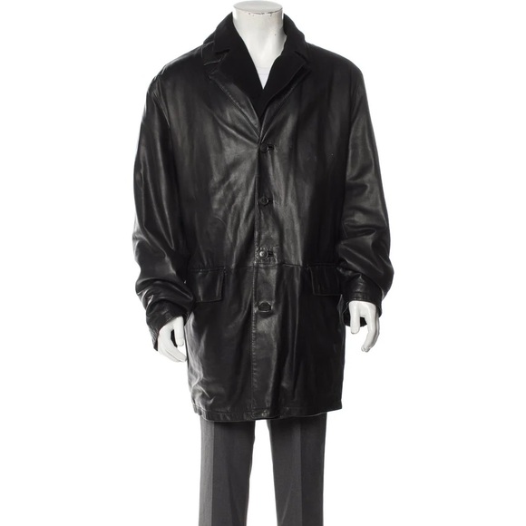 Gimo's Italiana Leather Overcoat